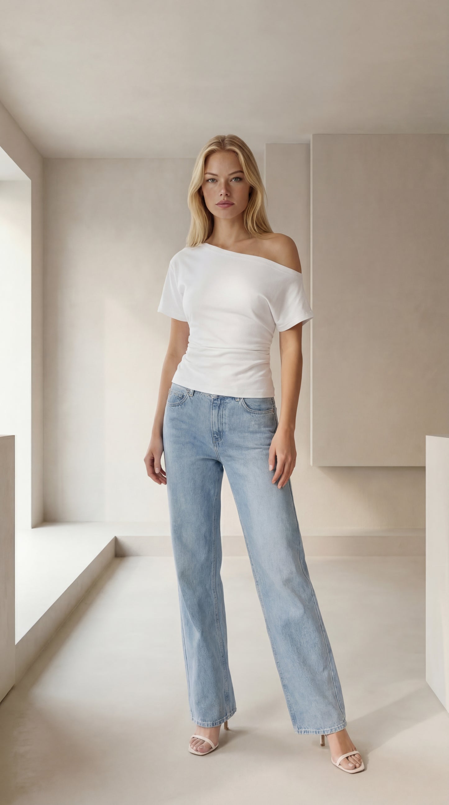 Camiseta con hombros al aire Nova