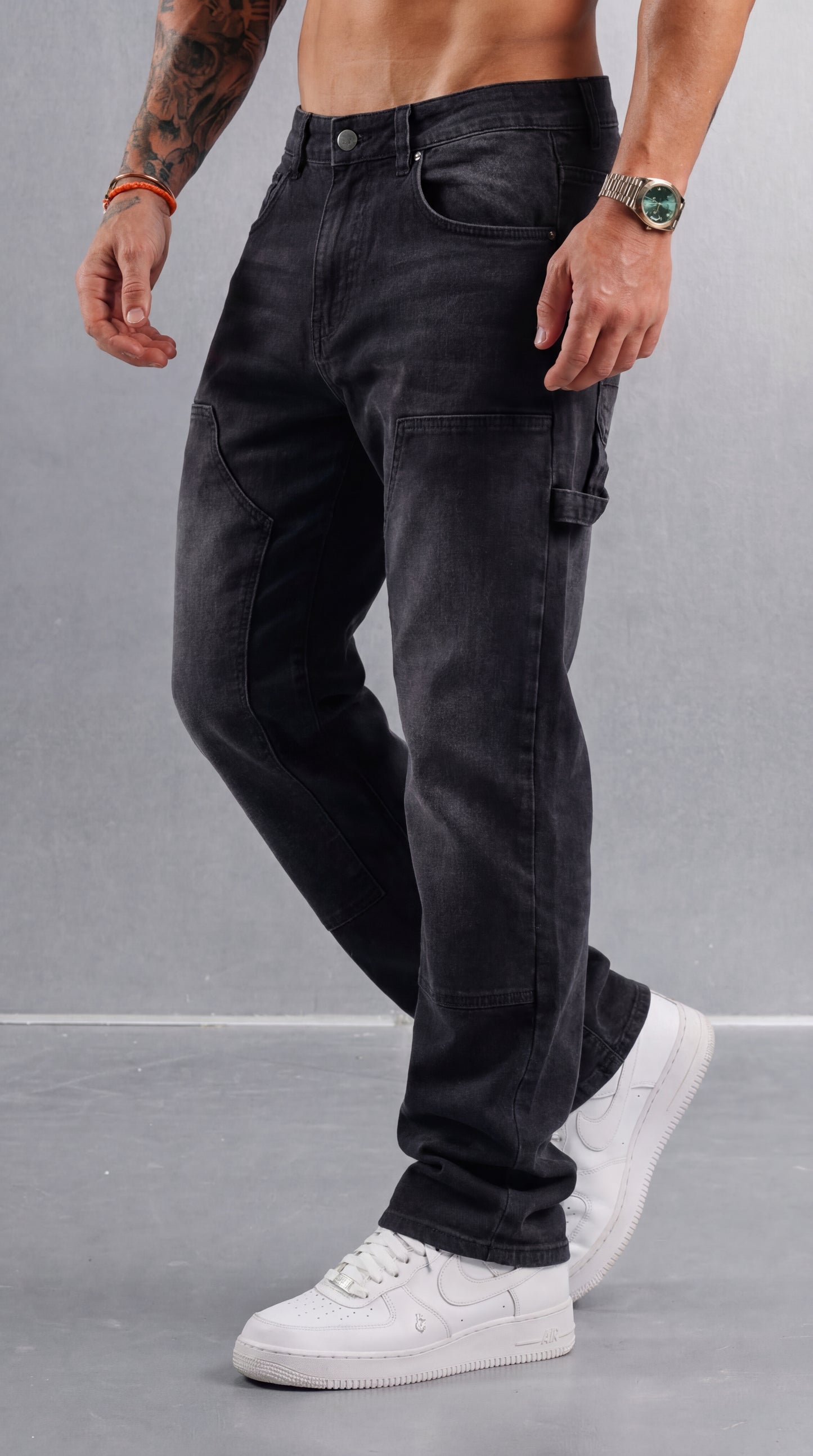 VAQUEROS CARPENTER - NEGRO LAVADO