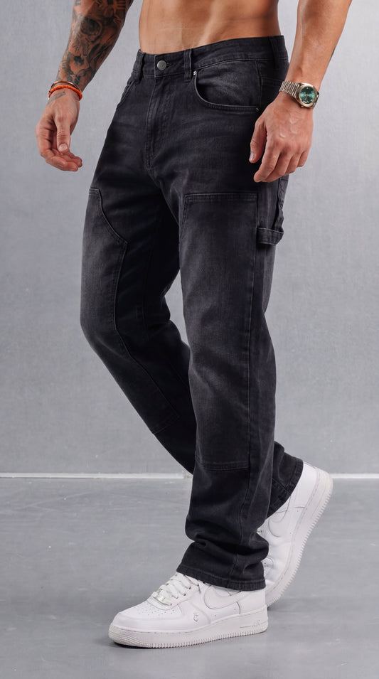 VAQUEROS CARPENTER - NEGRO LAVADO